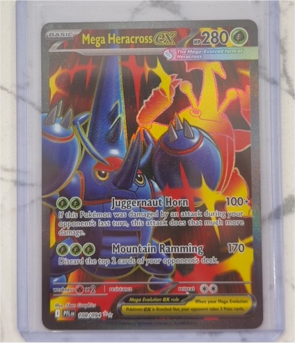 2025 Pokémon ME02: Phantasmal Flames #108 Mega Heracross EX — front