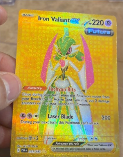 2023 Pokémon TCG SV04: Paradox Rift #261 Iron Valiant ex — front
