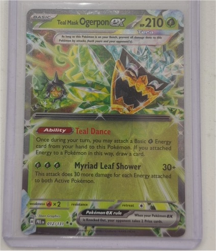 2025 Pokémon Prismatic Evolutions #012 Teal Mask Ogerpon ex — front