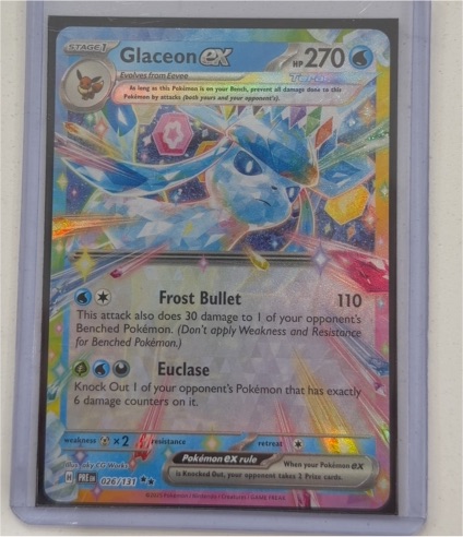 2016 Pokémon TCG Prismatic Evolutions #026 Glaceon ex — front