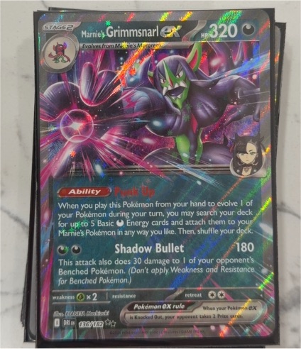 2023 Pokémon Scarlet & Violet: Destined Rivals #136 Marnie's Grimmsnarl ex — front