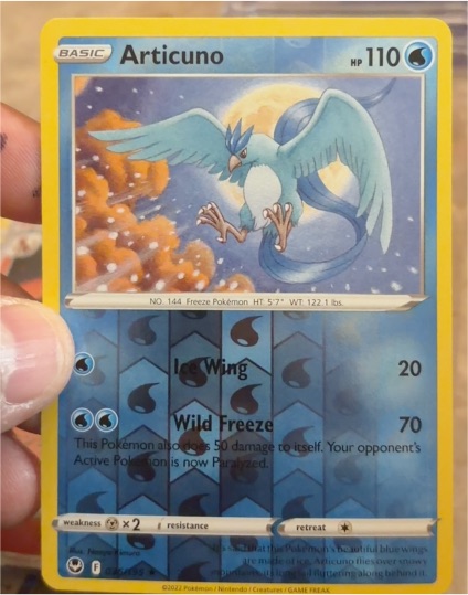 2022 Pokémon SWSH12: Silver Tempest #036 Articuno — front