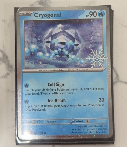 2025 Pokémon #47 Cryogonal — front