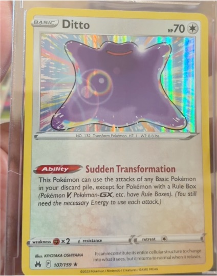 2023 Pokemon Crown Zenith #107 Ditto — front