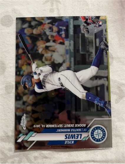 2020 Topps Update #U-21 Kyle Lewis Rookie Debut — front
