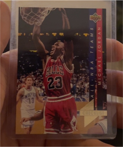 1993 Upper Deck #AN15 Michael Jordan All-NBA Teams Checklist — front