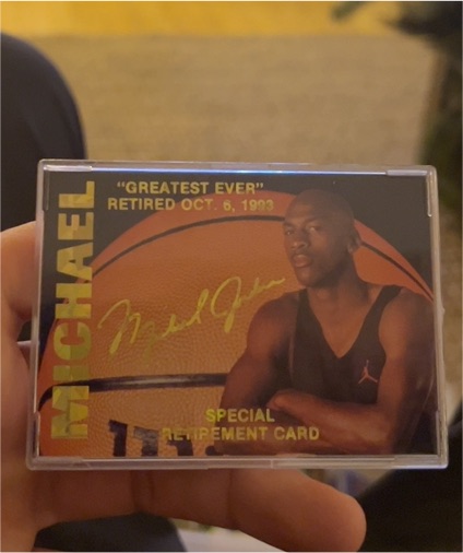 1993-94 Sports Stars USA Special Retirement Card Michael Jordan — front
