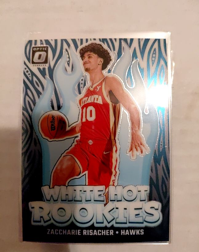 2024-25 Donruss Optic #4 Zaccharie Risacher White Hot Rookies — front