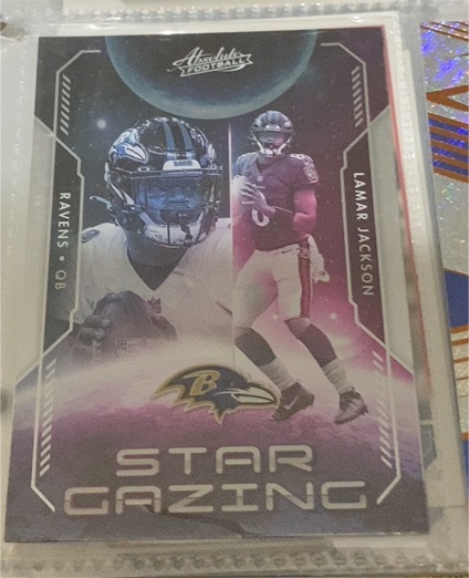 2023 Panini Absolute #SG-4 Lamar Jackson Star Gazing — front