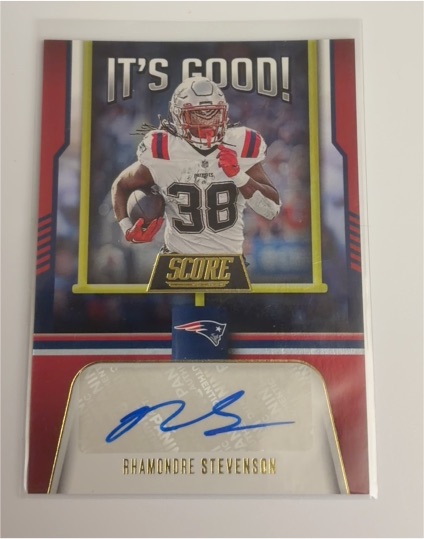 2023 Panini Score It's Good! #IG-RS Rhamondre Stevenson — front