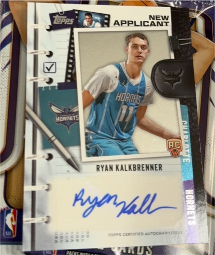 2025 Topps New Applicant #NA-RK Ryan Kalkbrenner — front