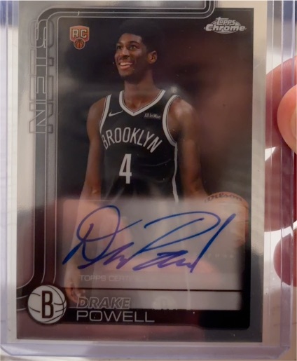 2025-26 Topps Chrome #272 Drake Powell — front