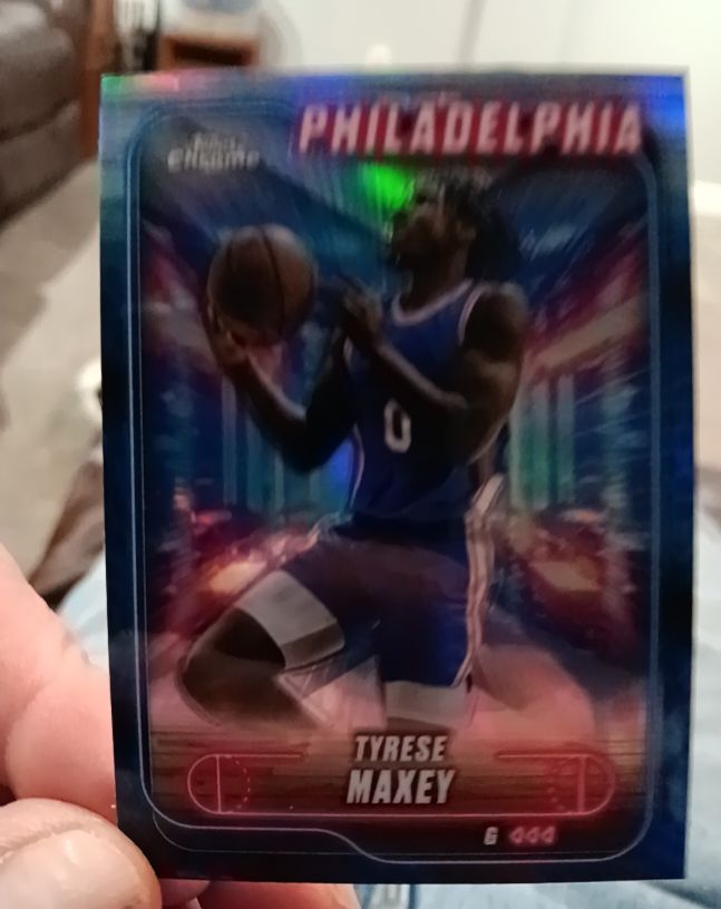 2024-25 Topps Chrome #40 Tyrese Maxey — front