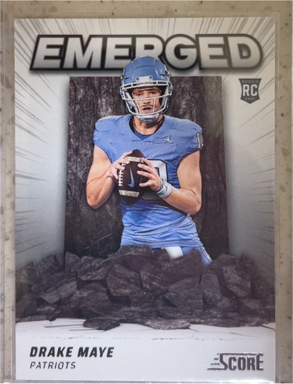 2024 Score #EM-DME Drake Maye Emerged — front