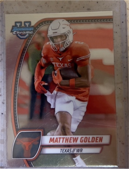 2024 Bowman University Chrome #129 Matthew Golden — front