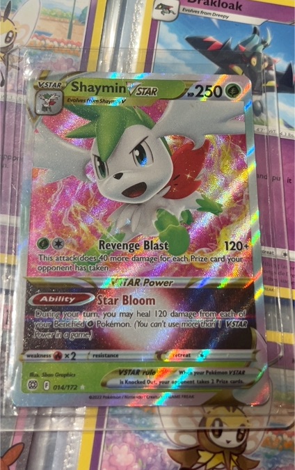 2022 Pokémon TCG Brilliant Stars #014 Shaymin VSTAR — front