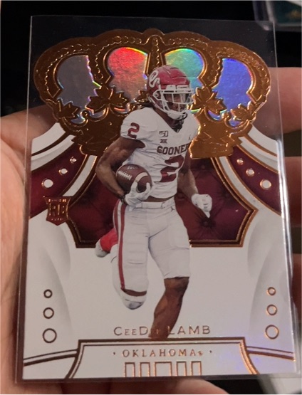 2020 Panini Chronicles Draft Picks Crown Royale CeeDee Lamb — front