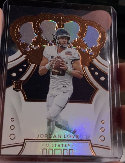 2020 Panini Chronicles Draft Picks Crown Royale #28 Jordan Love — front