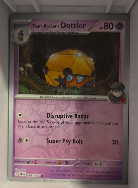 2025 Pokemon Scarlet & Violet Destined Rivals #088 Team Rocket's Dottler — front