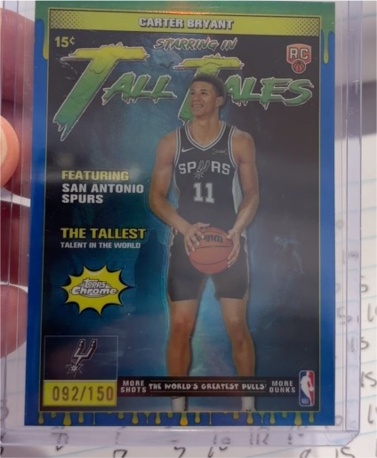 2025-26 Topps Chrome Tall Tales #TT-19 Carter Bryant — front