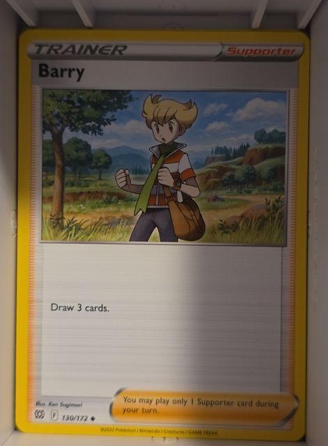 2022 Pokémon Sword & Shield Brilliant Stars #130 Barry — front