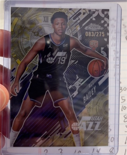 2025-26 Topps Chrome #GT-20 Ace Bailey — front