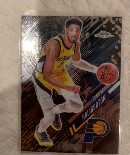2025-26 Topps Chrome #GT-5 Tyrese Haliburton Go Time — front