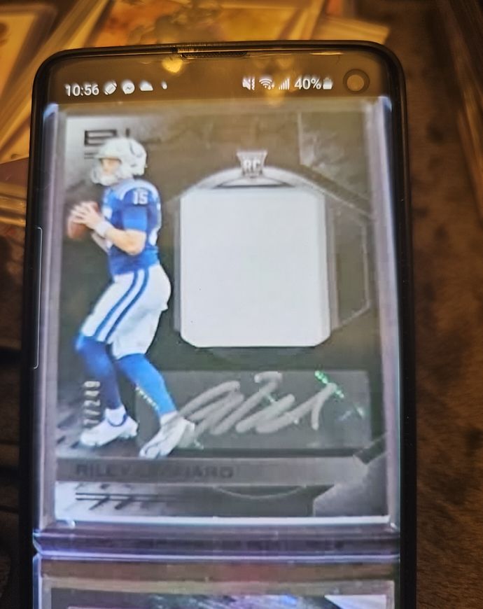 2025 Panini Black Rookie Patch Autograph #RPA Riley Leonard — front