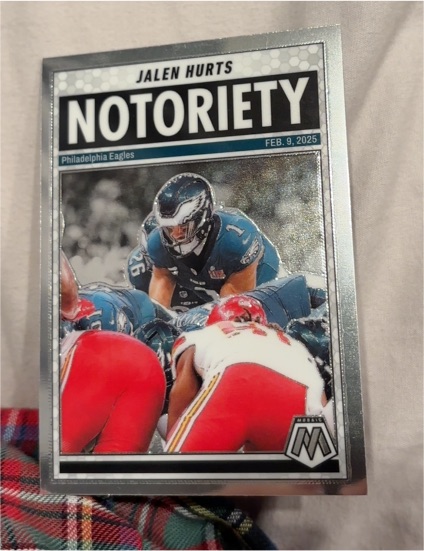 2025 Panini Mosaic #1 Jalen Hurts Notoriety — front