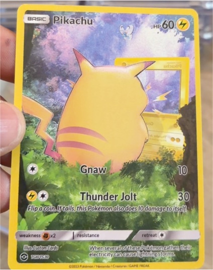 2023 Custom Cards #TG10 Pikachu Van Gogh — front