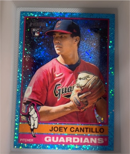 2025 Topps Heritage Chrome #104 Joey Cantillo — front