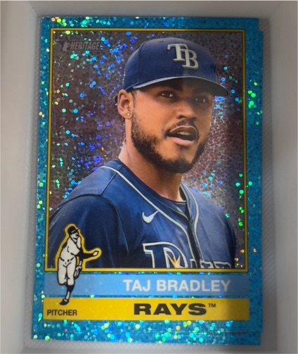 2025 Topps Heritage Chrome #298 Taj Bradley — front