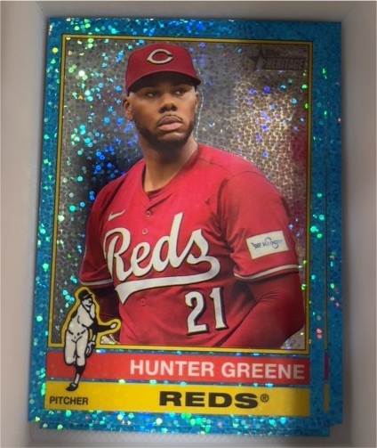 2025 Topps Heritage #96 Hunter Greene — front