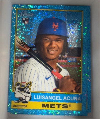2025 Topps Heritage Chrome #274 Luisangel Acuña — front