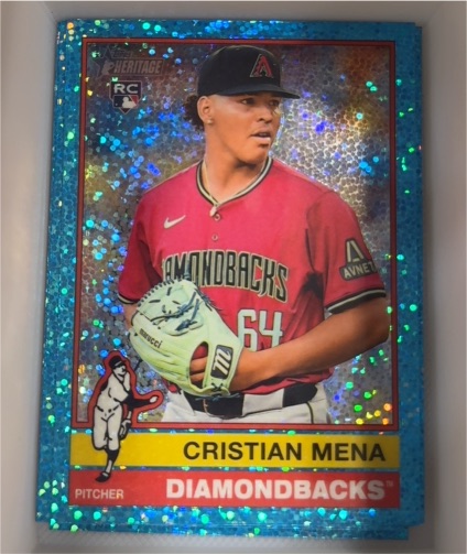 2025 Topps Heritage Chrome #134 Cristian Mena — front