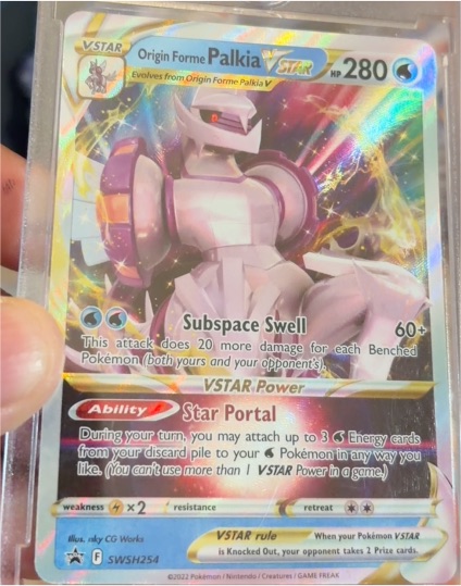 2022 Pokemon SWSH: Sword & Shield Promo #SWSH254 Origin Forme Palkia VSTAR — front