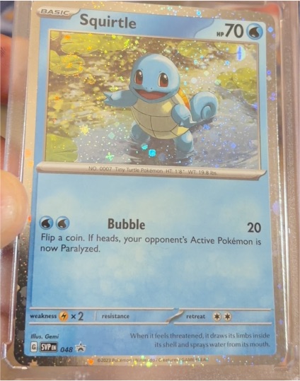2023 Pokémon TCG Scarlet & Violet Black Star Promo #048 Squirtle — front