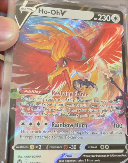2022 Pokémon SWSH12: Silver Tempest #140 Ho-Oh V — front