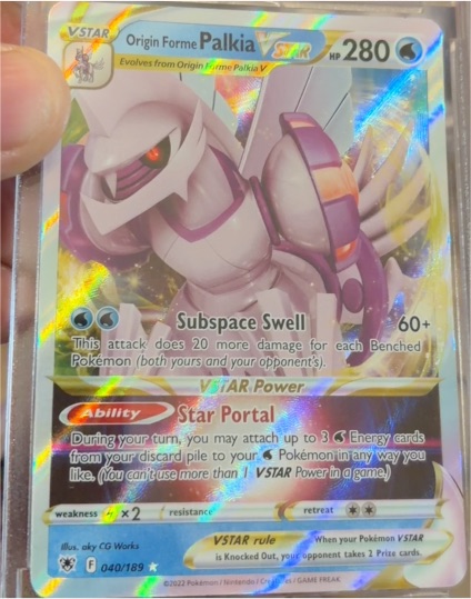 2022 Pokémon TCG SWSH10: Astral Radiance #040 Origin Forme Palkia VSTAR — front