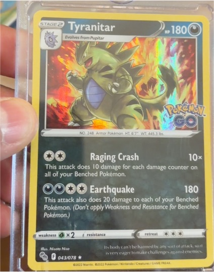 2022 Pokémon GO #043 Tyranitar — front