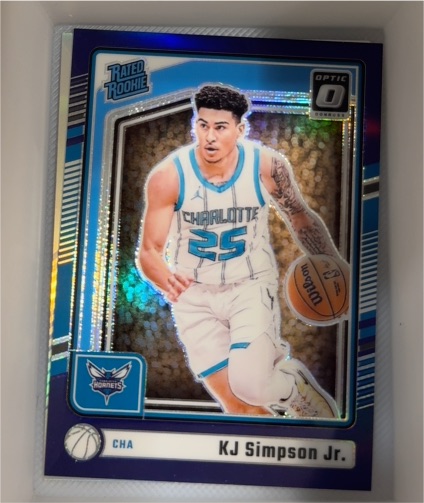 2024-25 Panini Donruss Optic #294 KJ Simpson Jr. — front