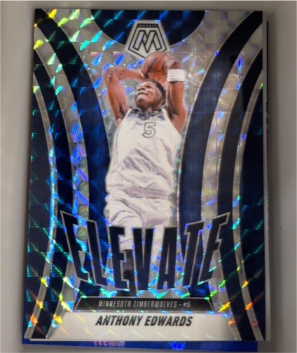 2024-25 Panini Mosaic #3 Anthony Edwards Elevate Mosaic — front