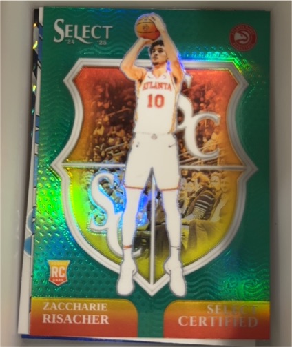 2024-25 Panini Select #18 Zaccharie Risacher Select Certified — front