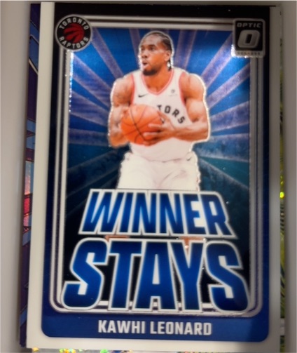 2024-25 Donruss Optic #8 Kawhi Leonard Winner Stays — front
