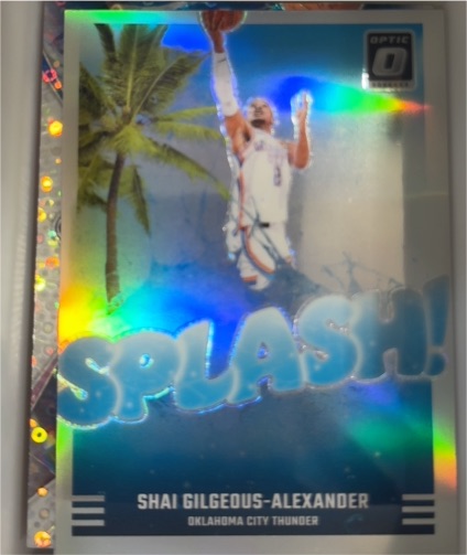 2024-25 Panini Donruss Optic #6 Shai Gilgeous-Alexander Splash! — front