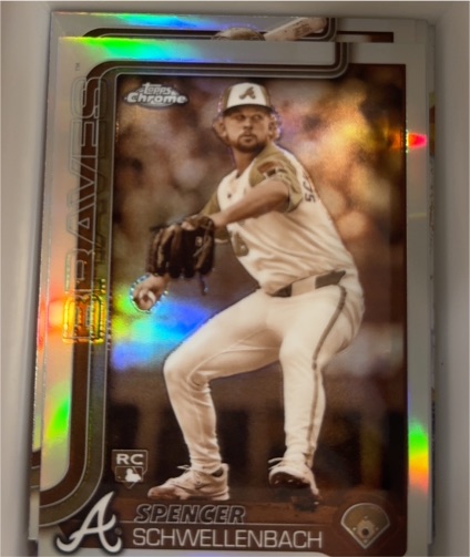2025 Topps Chrome #203 Spencer Schwellenbach Sepia Refractor Rookie — front