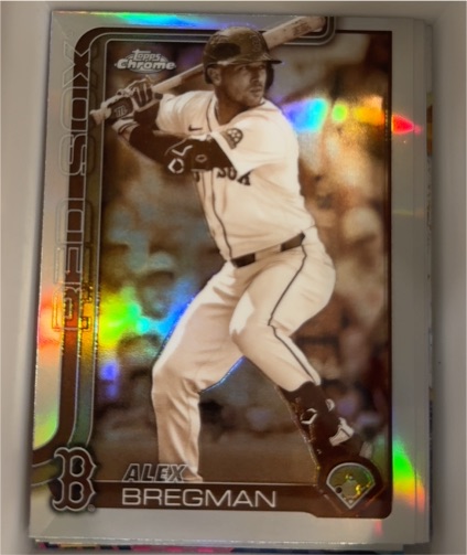2025 Topps Chrome #247 Alex Bregman Sepia Refractor — front