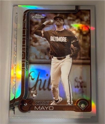 2025 Topps Chrome #120 Coby Mayo — front