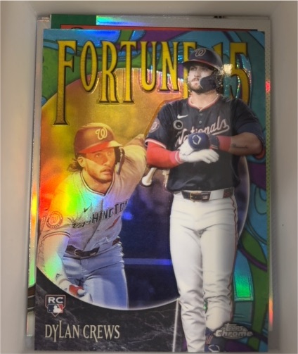 2025 Topps Chrome #F15-11 Dylan Crews Fortune 15 — front