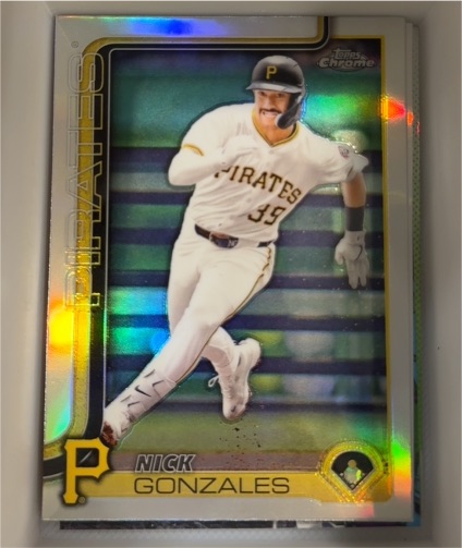 2025 Topps Chrome #222 Nick Gonzales — front